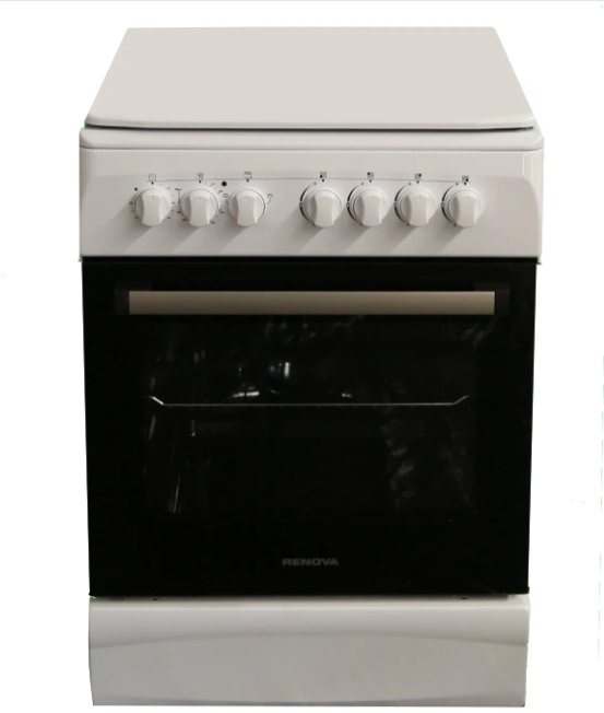 Плита комбинированная RENOVA SG6E-TDW, белый