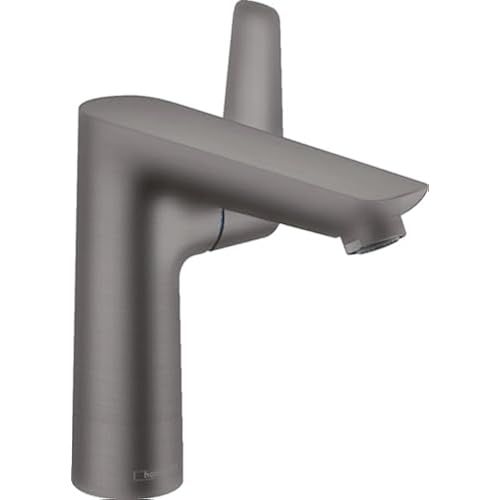 Смеситель для раковины Hansgrohe Talis E 71754340 (с донным клапаном), черный матовый