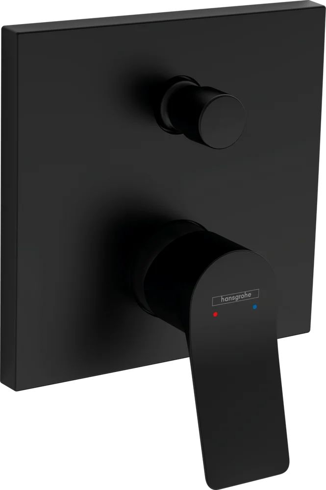 Смеситель для ванны с душем Hansgrohe Vivenis 75415670S (со скрытой частью 01800180), матовый черный