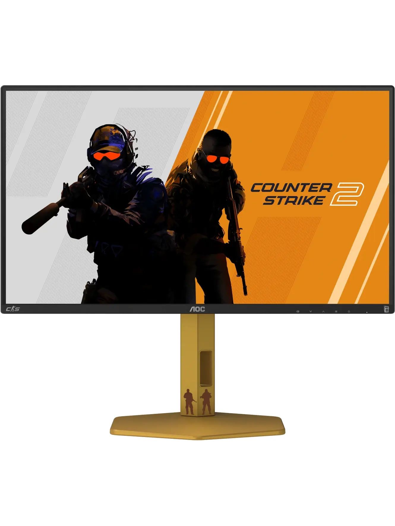 Монитор AOC CS25G, черный/золотой