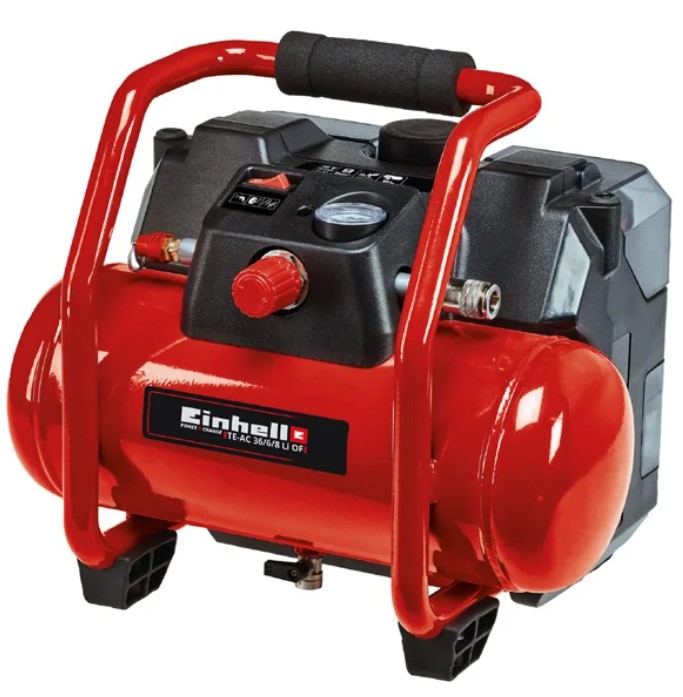 Компрессор безмасляный Einhell TE-AC 36/6/8 Li OF Set-Solo, 6 л