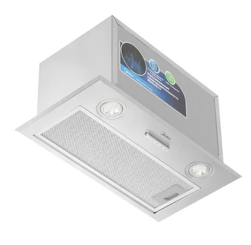 Вытяжка встраиваемая Midea MH60I370X, нержавеющая сталь