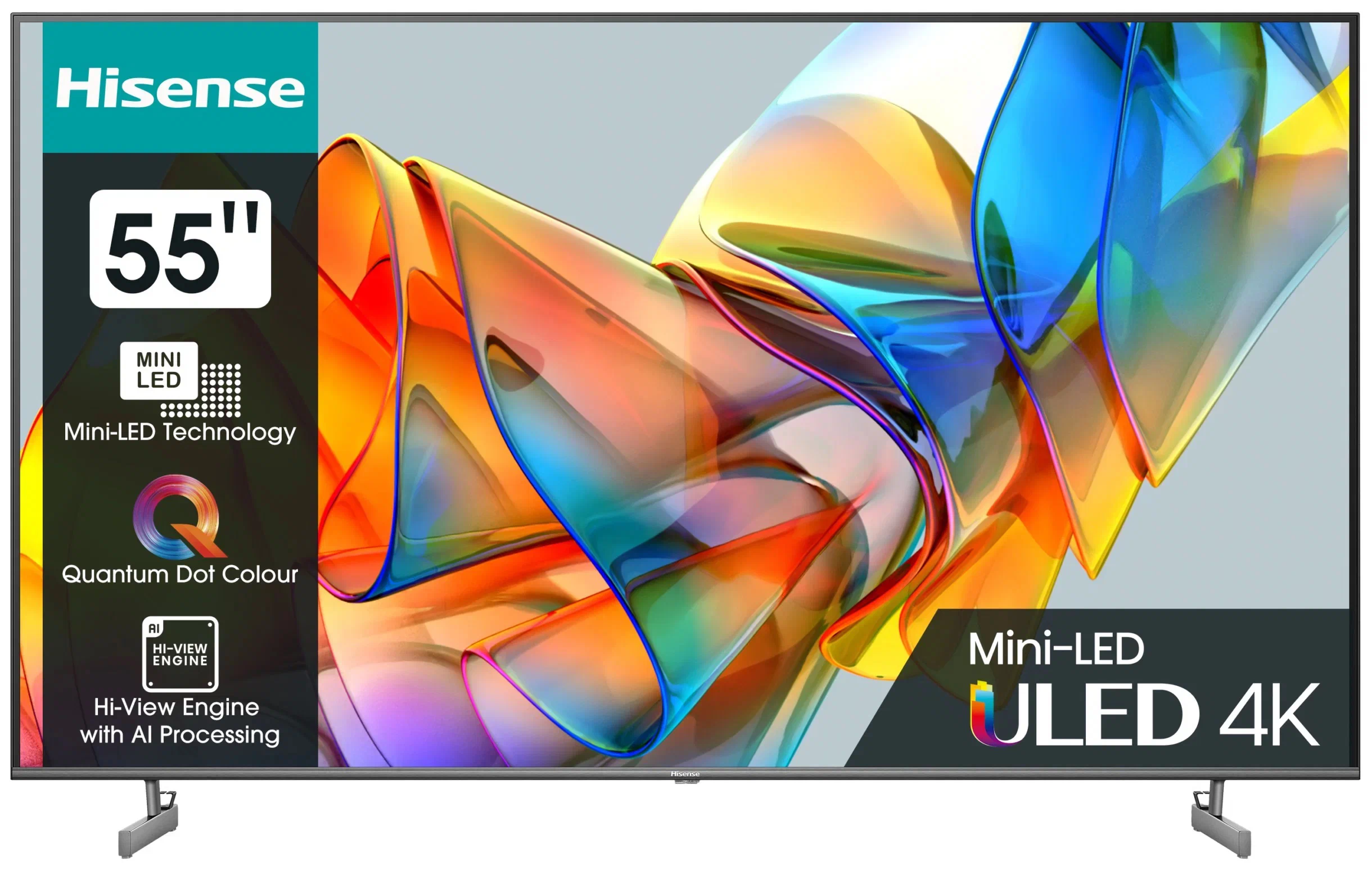 Телевизор Hisense LED 55U6KQ темно-серый