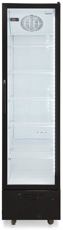 Шкаф-витрина Бирюса B300D черный