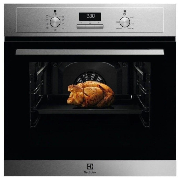 Духовой шкаф электрический Electrolux EOF3H50BX, серебристый