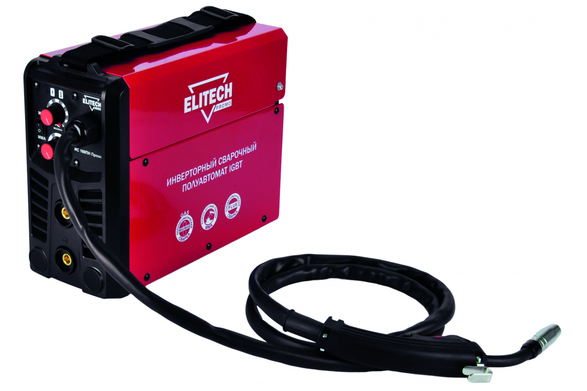 Сварочный аппарат инверторного типа ELITECH ИС 160ПН Промо MIG/MAG, MMA