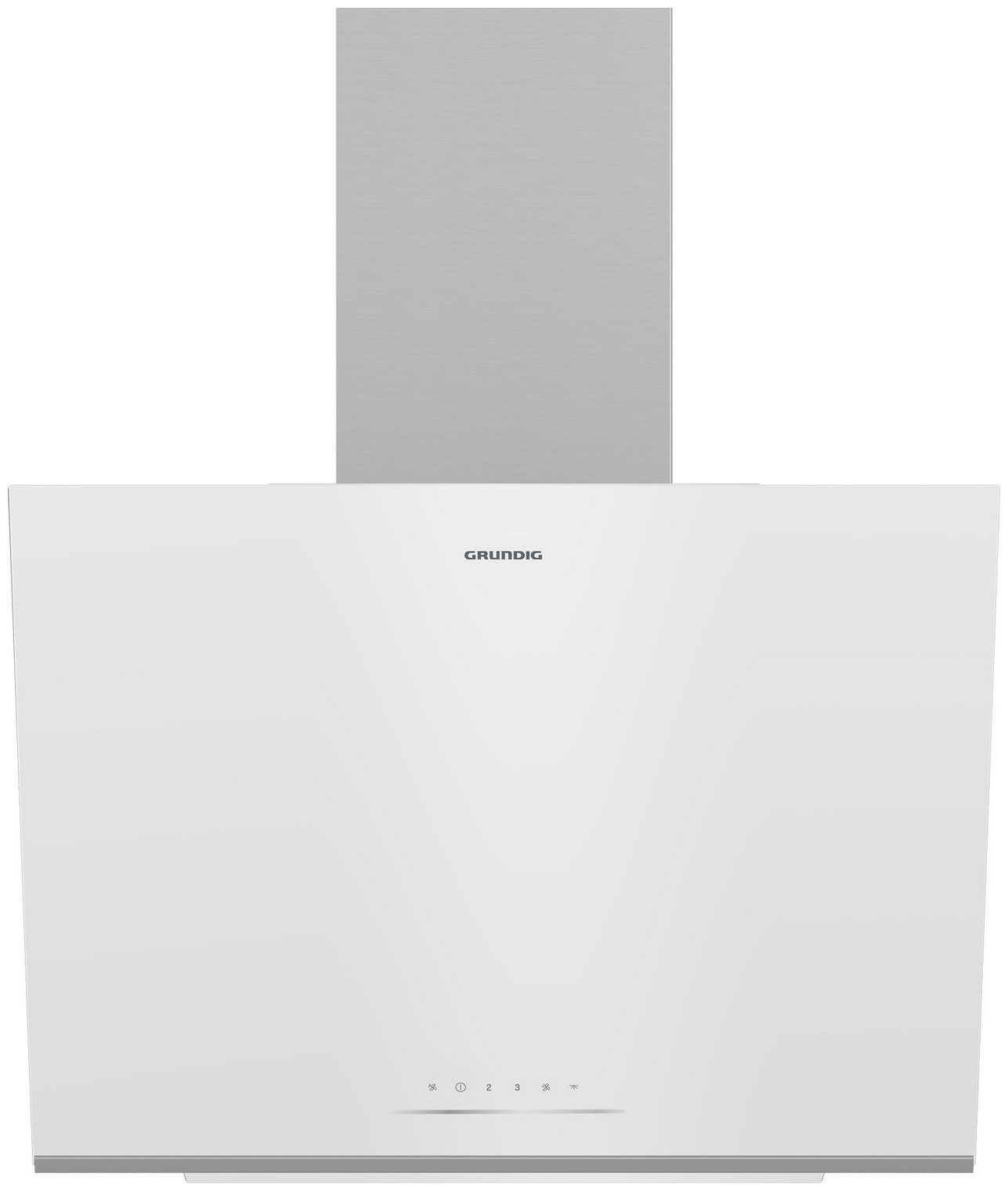 Вытяжка наклонная Grundig GDSP2464BWSC, белый