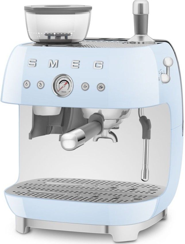 Кофеварка рожковая Smeg EGF03PBEU, пастельный голубой