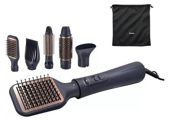 Фен-щетка Philips BHA530/00 1000Вт черный