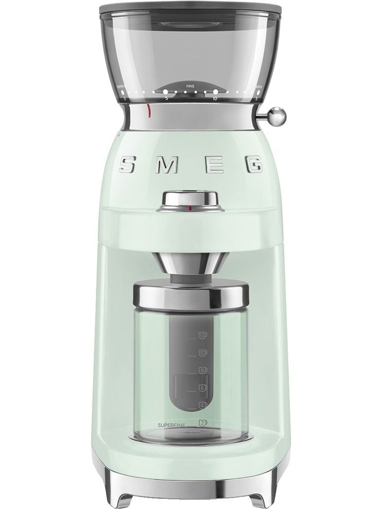 Кофемолка Smeg CGF03PGEU, пастельный зеленый
