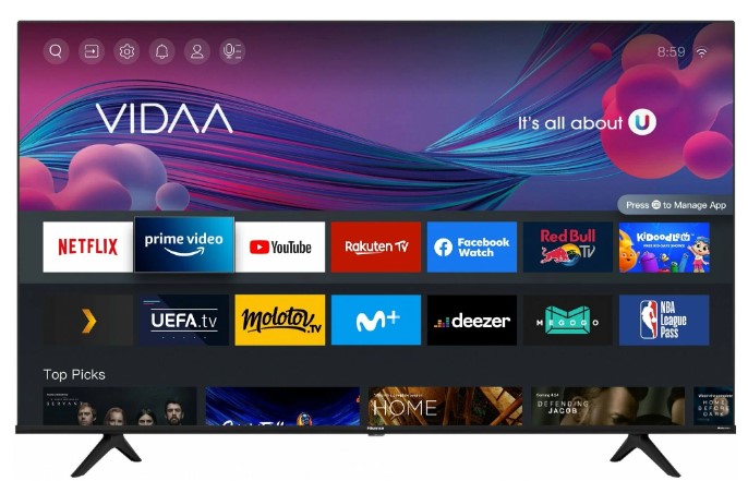 Телевизор Hisense 75A6BG черный