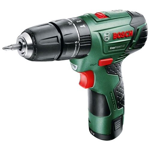 Дрель-шуруповерт BOSCH EasyImpact 12 2.5Ah x1 Case