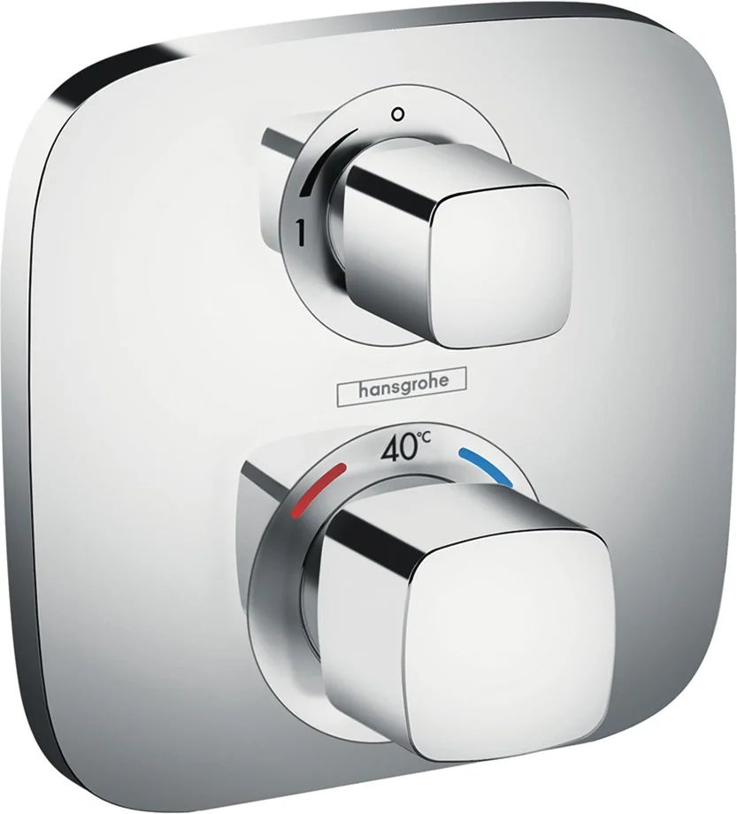 Термостат для душа Hansgrohe Ecostat E 15707000S (со скрытой частью 01800180), хром