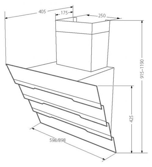 Каминная вытяжка AKPO Rodos WK-4 60 BK