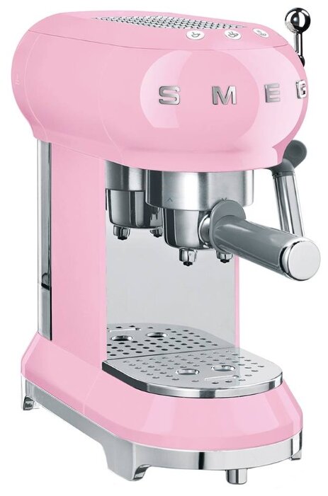 Кофеварка рожковая Smeg ECF01 розовый