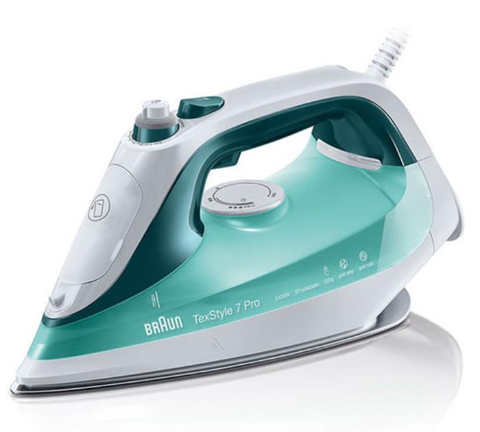 Утюг Braun TexStyle 7 SI7042GR, белый/бирюзовый (0127403100)