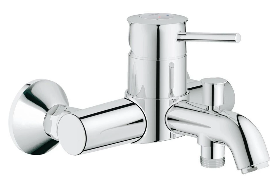 Смеситель для ванны с душем Grohe BauClassic 32865000, хром