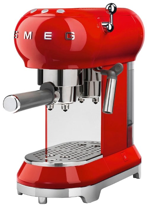 Кофеварка рожковая smeg ECF01 красный