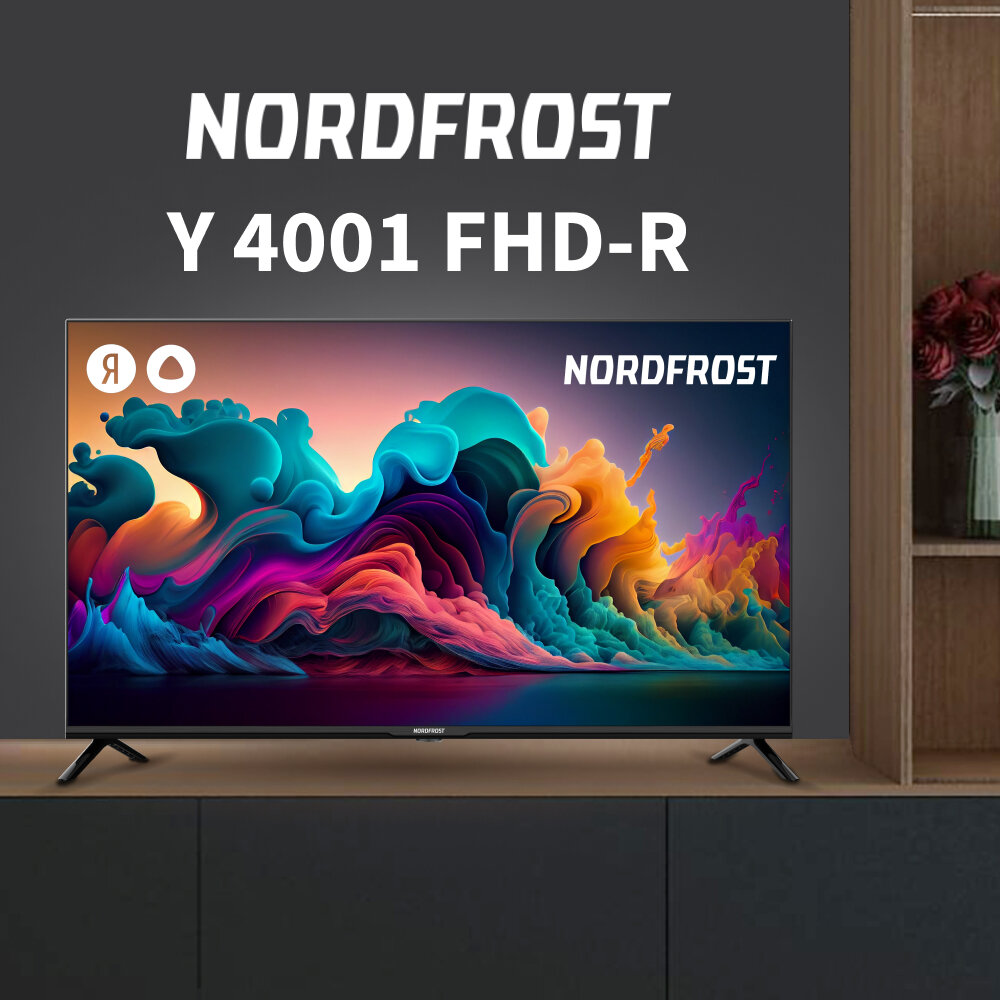 Телевизор NORDFROST Y 4001 FHD-R, черный