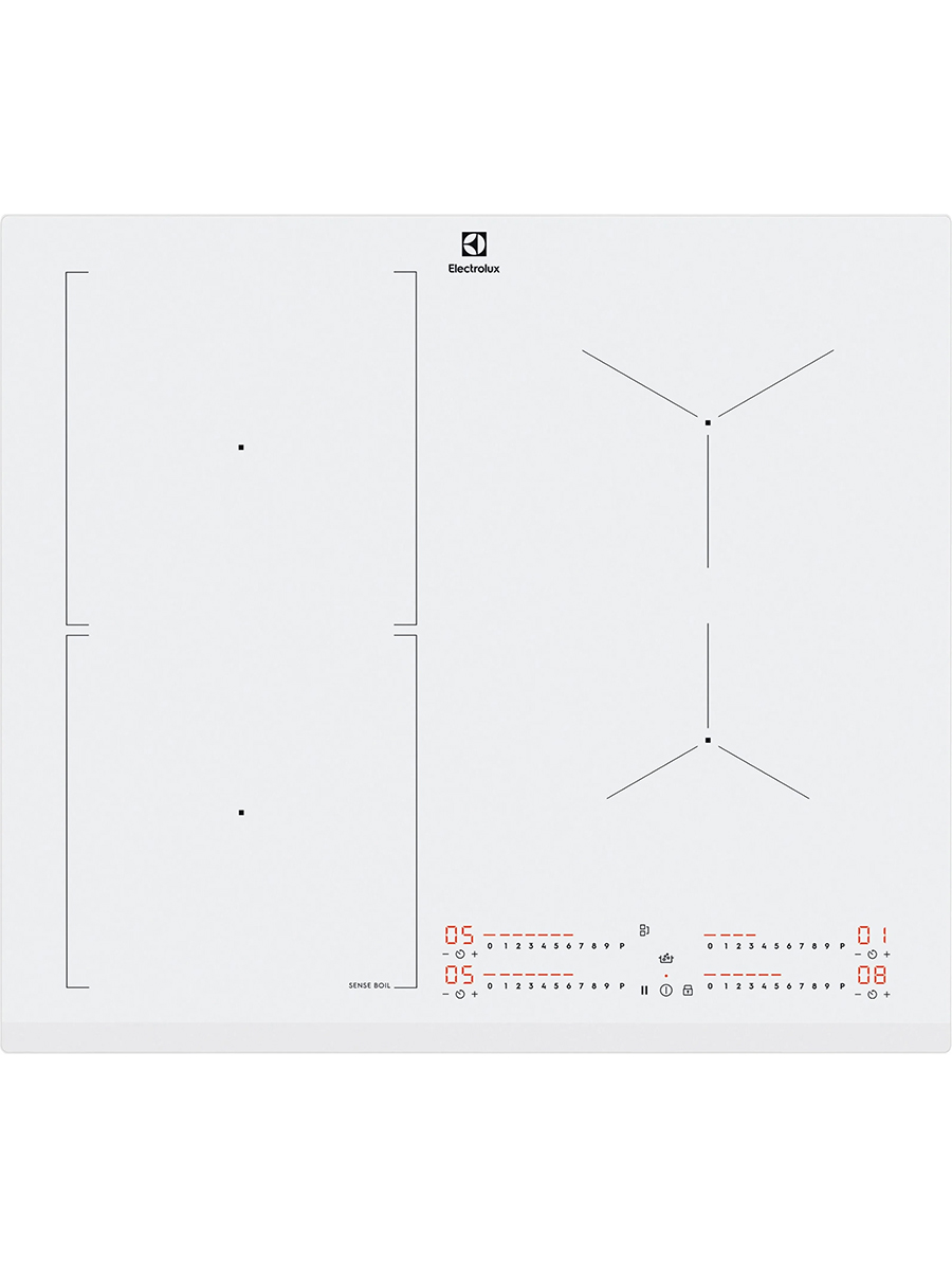 Варочная панель индукционная Electrolux CIS62450FW, белый