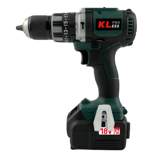 Дрель-шуруповерт аккумуляторная ударная KLPRO KLDM18BH-50 (с 2 АКБ и ЗУ)