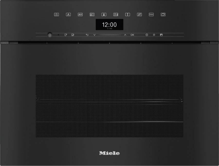 Паровая печь встраиваемая Miele DGC 7440 HC PRO Obsidian Black, черный обсидиан