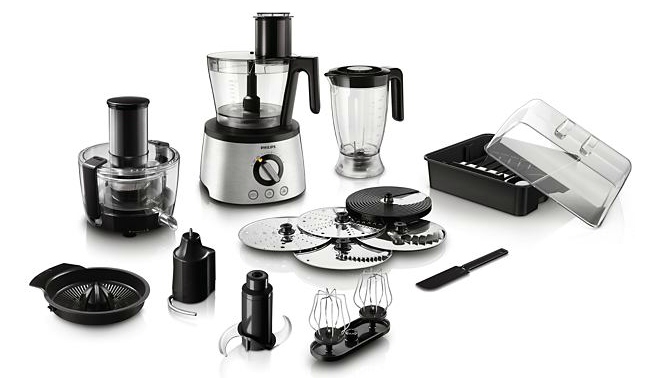 Комбайн кухонный Philips HR7778/00, черный/серебристый