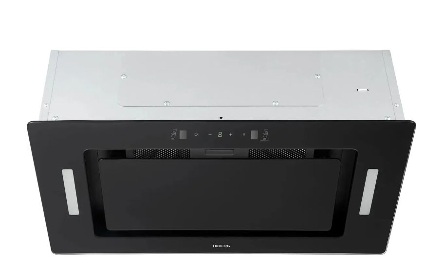 Вытяжка встраиваемая HIBERG VMF 8191 B, черное стекло