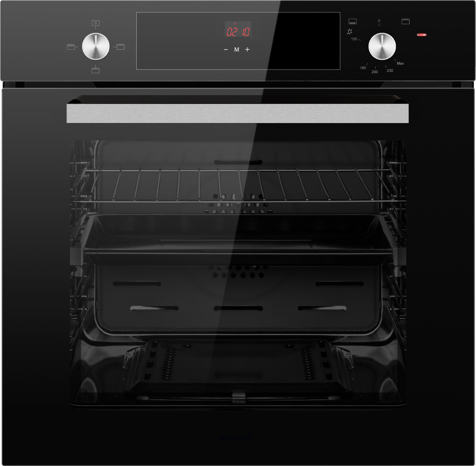 Духовой шкаф газовый Weissgauff WGO 706 D Black Glass