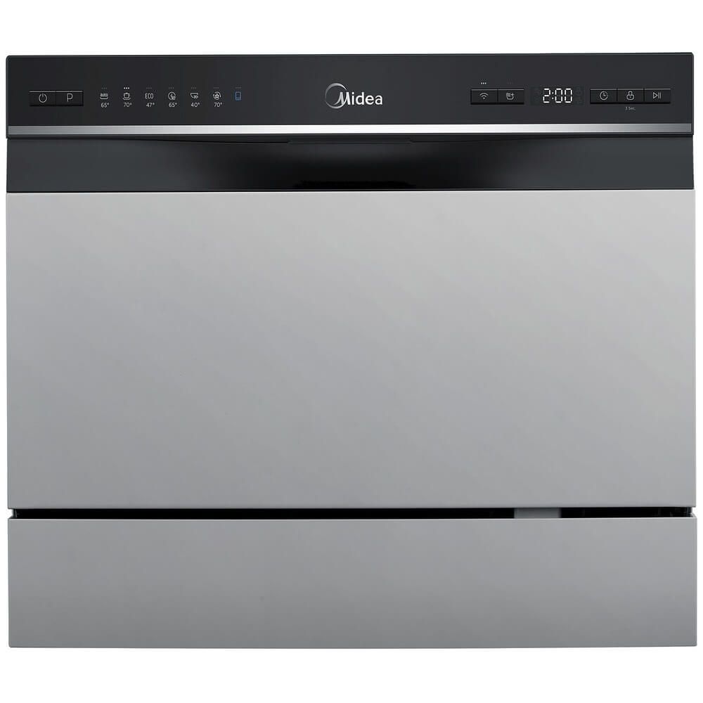 Посудомоечная машина компактная Midea MCFD55S460Si, серебристый