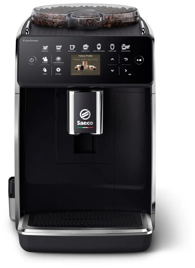 Кофемашина Saeco GranAroma SM6480/00, черный глянцевый