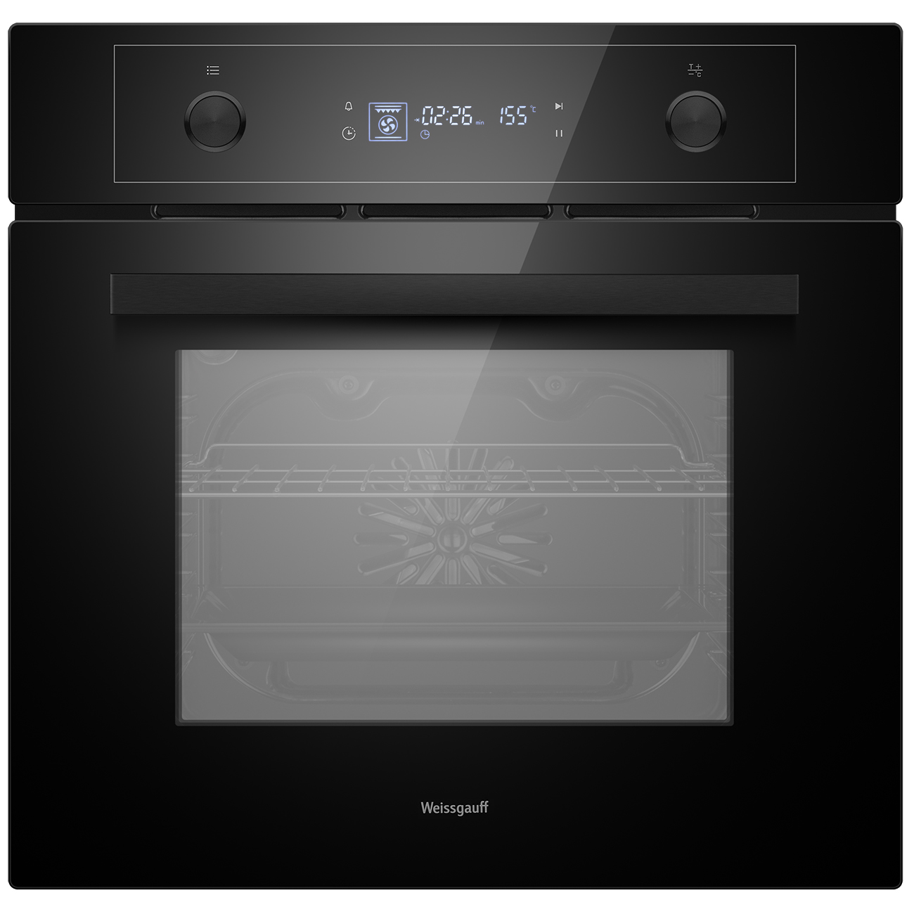 Духовой шкаф электрический Weissgauff EOM 610 PDBS, черный