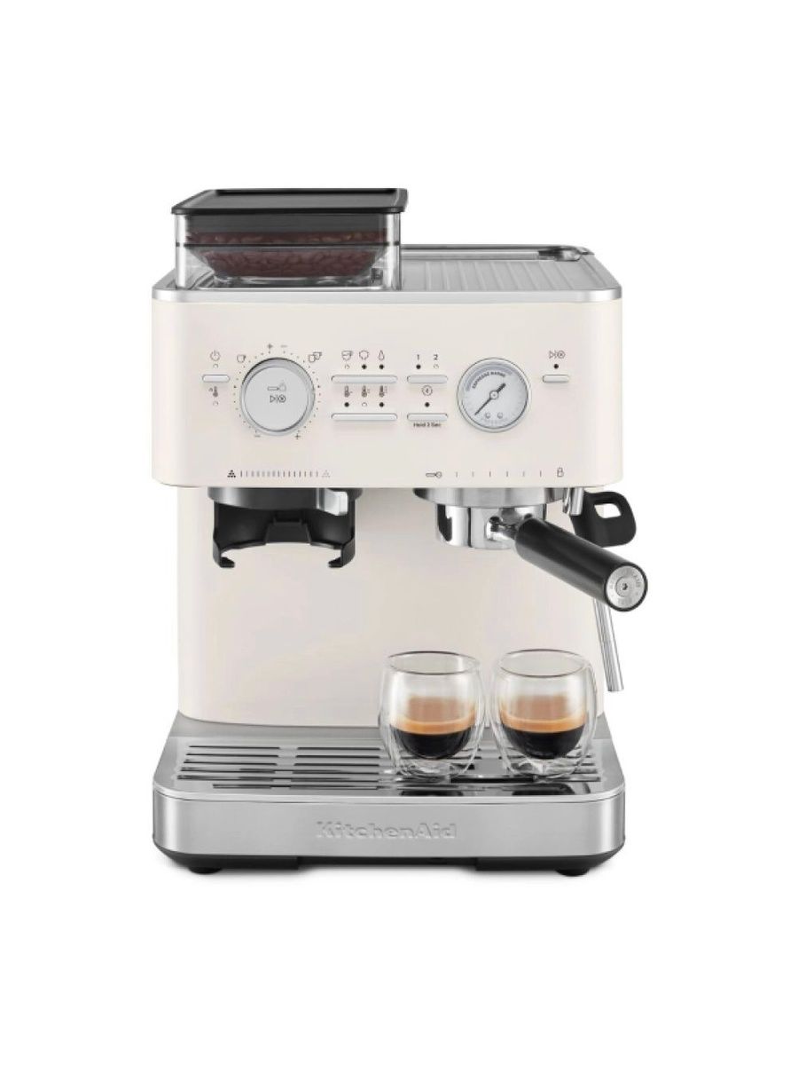 Кофемашина полуавтоматическая KitchenAid 5KES6551EPL, фарфоровый белый