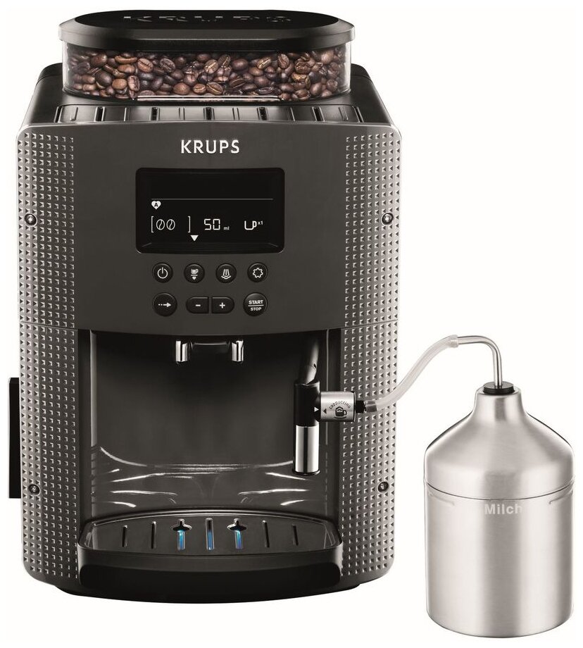 Кофемашина Krups Espresseria Essential EA816B70 серебристый