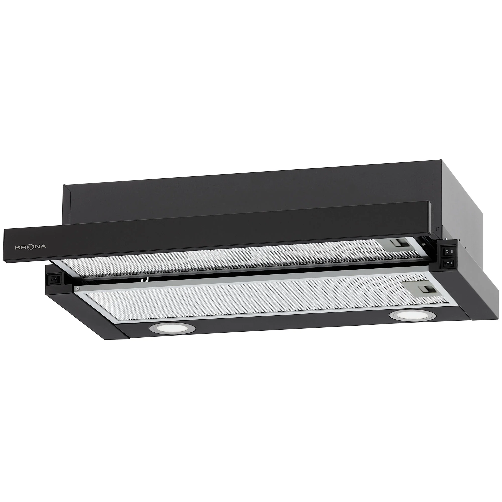 Вытяжка кухонная Krona KAMILLA T 600 BLACK (2 мотора)