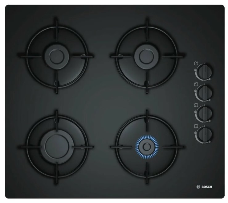 Варочная панель газовая Bosch POP6B6B10, черный