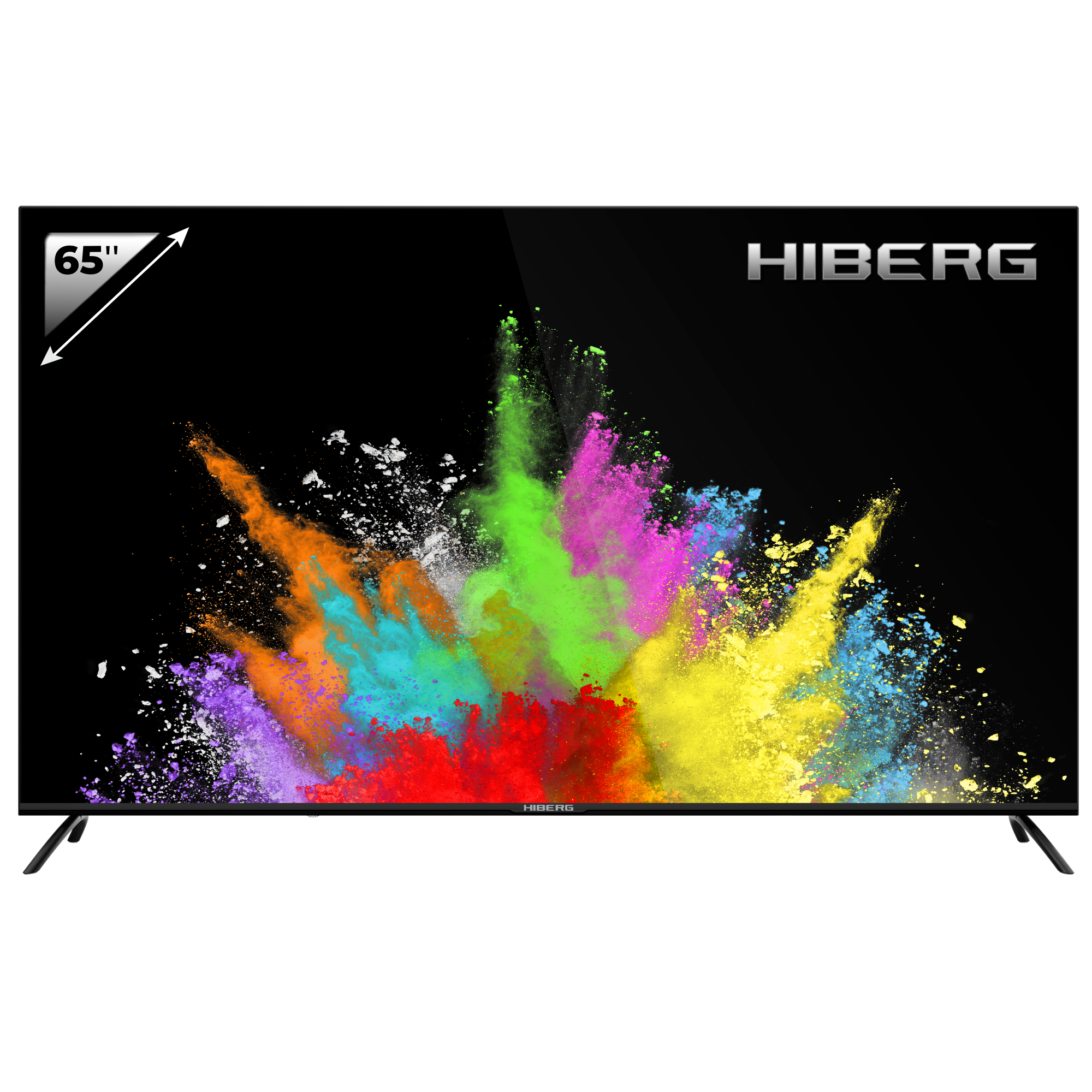 Телевизор HIBERG 65Y UHD, черный