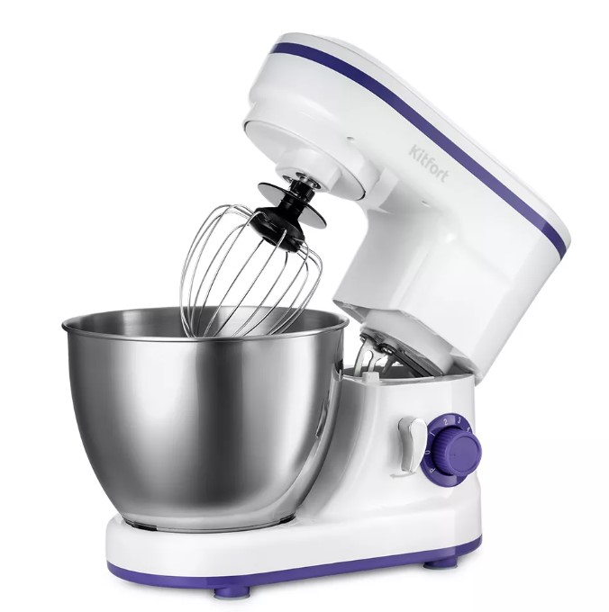 Миксер KITFORT КТ-3045-1 белый/фиолетовый