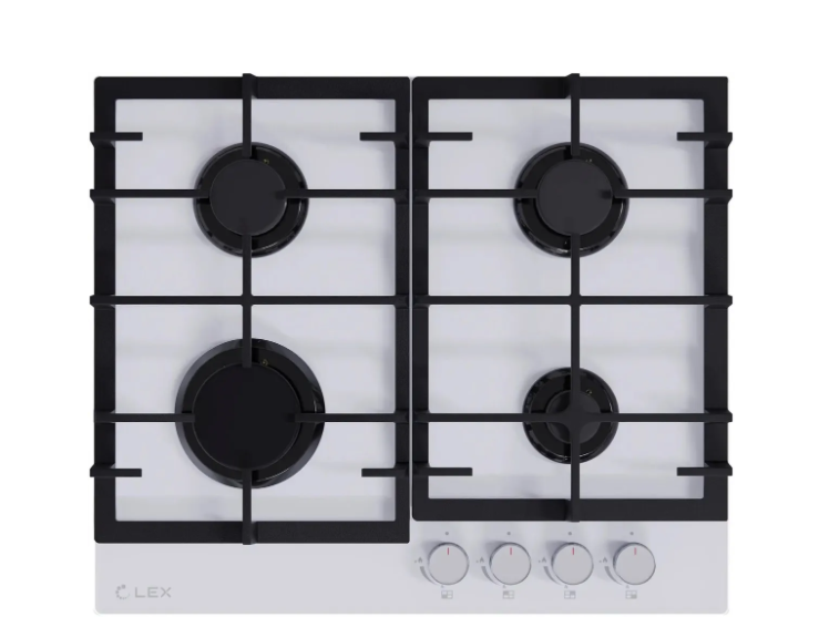 Варочная панель газовая LEX GVG 642-1 WH, белый