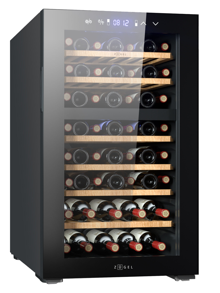 Винный шкаф Zugel ZCWF521DB, черный