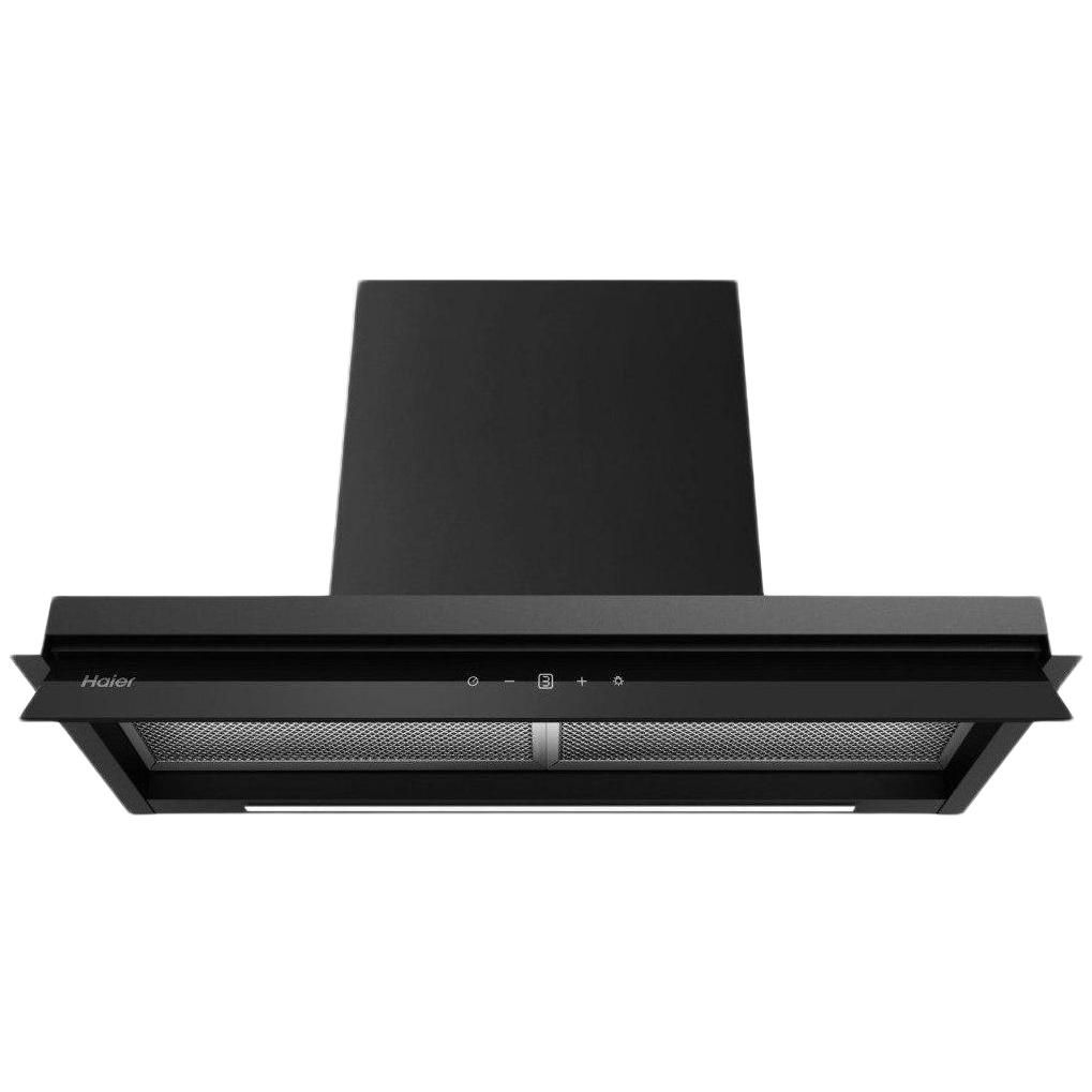 Вытяжка каминная Haier HVX-W875TGB, черный