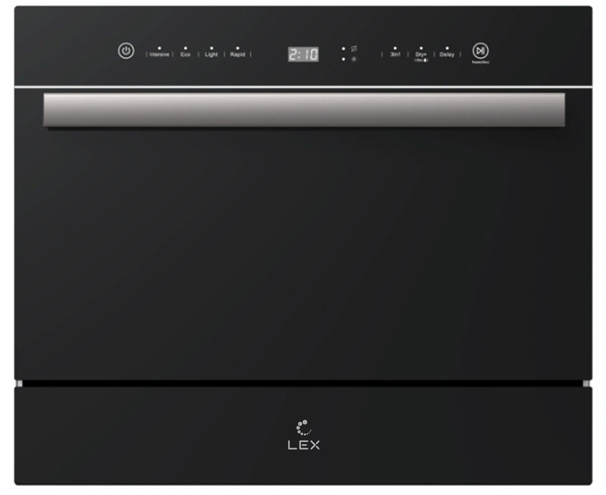 Посудомоечная машина компактная LEX DW4541BL Compact, черный