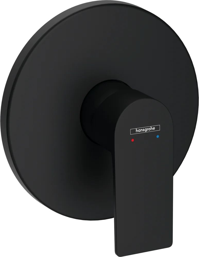 Смеситель для душа Hansgrohe Rebris E 72668670S (со скрытой частью 01800180), матовый черный