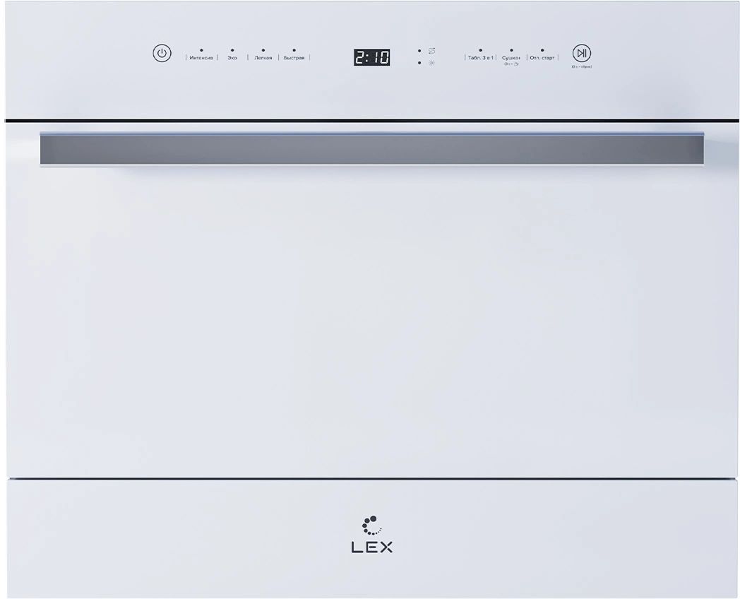 Посудомоечная машина компактная LEX DW4541WH Compact, белый