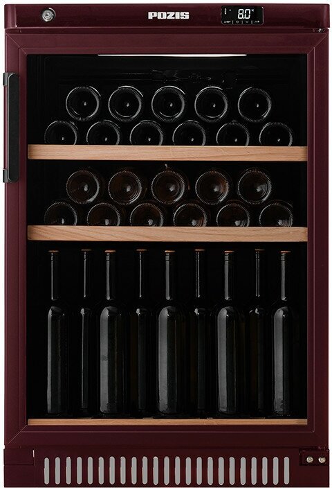 Винный шкаф POZIS ШВ-39, вишневый глянцевый