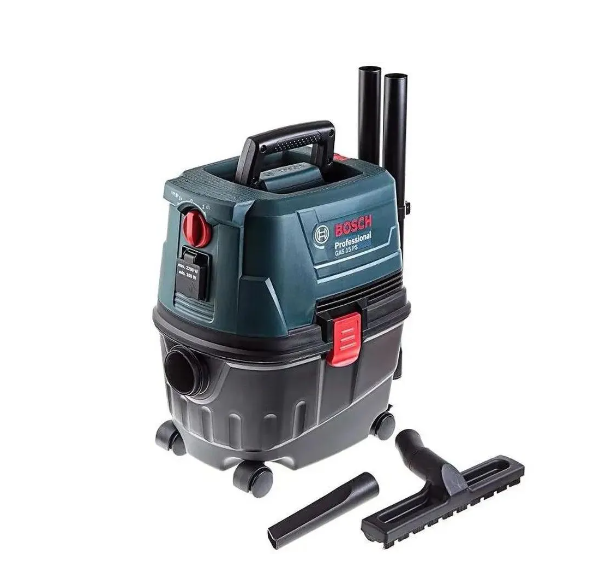 Пылесос строительный Bosch GAS 15 PS (06019E5100), зеленый/черный