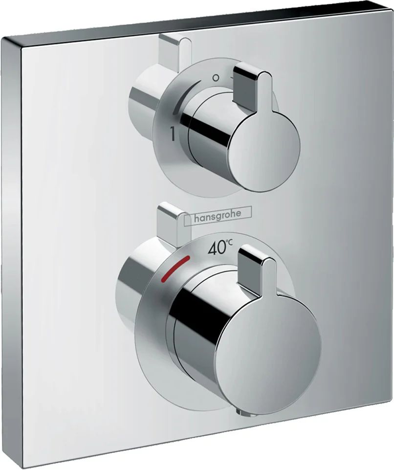 Термостат для душа Hansgrohe Ecostat Square 15714000S (со скрытой частью 01800180), хром