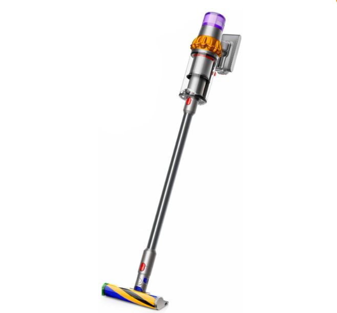 Пылесос вертикальный Dyson V15s Detect Submarine (494724-01), желтый/никель