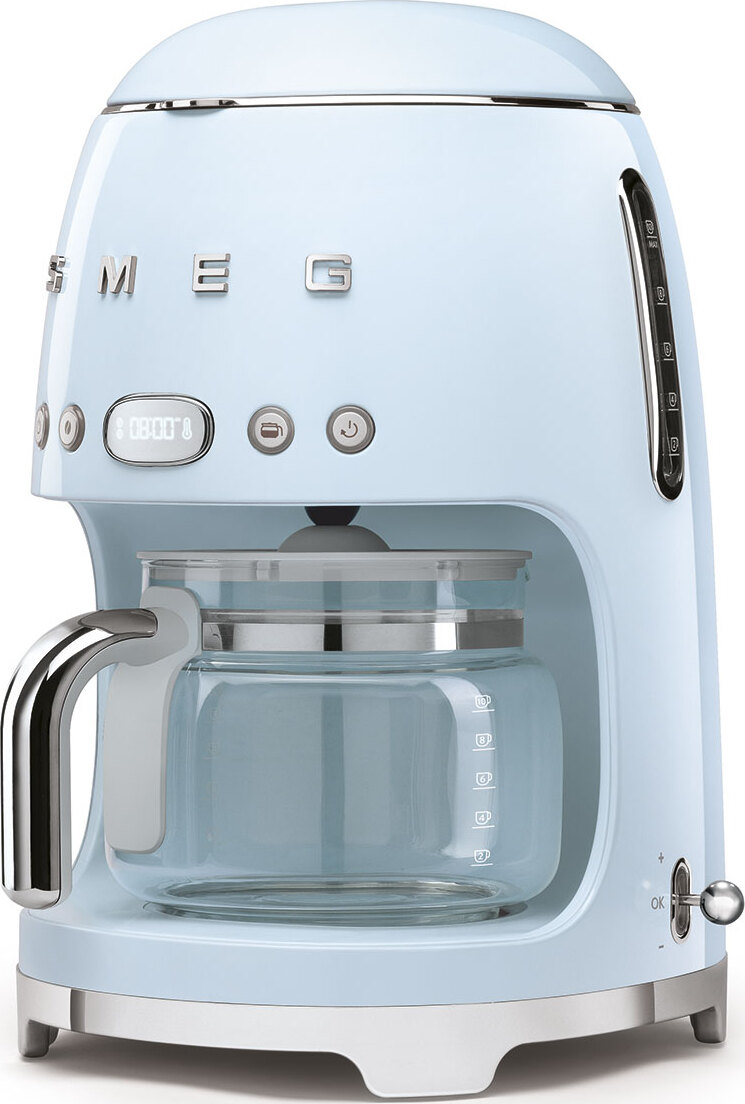 Кофеварка капельная Smeg DCF02PBEU, пастельный голубой