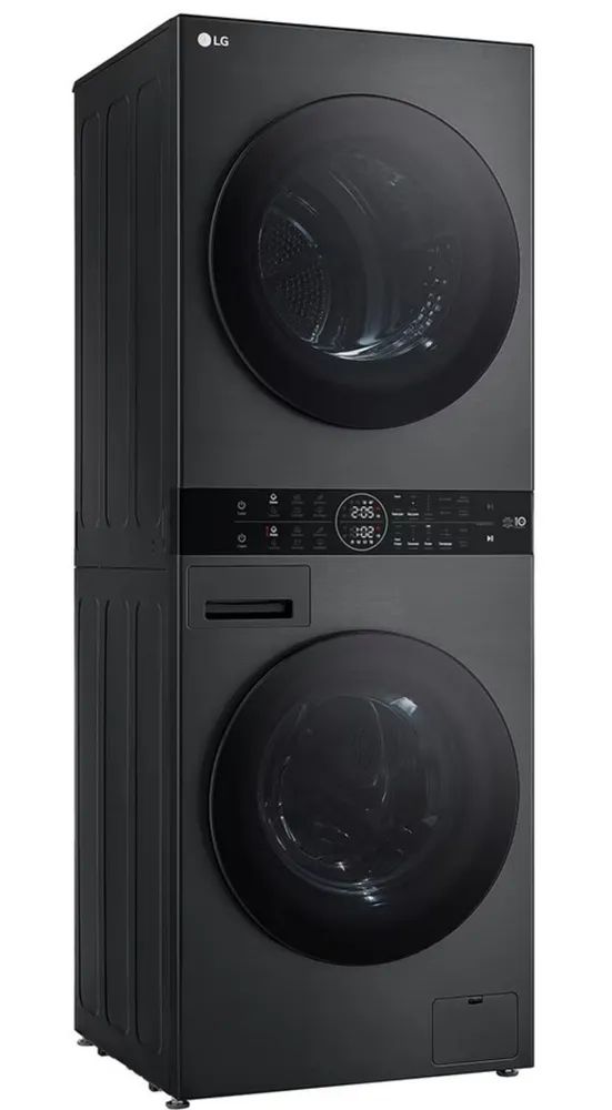 Стирально-сушильная машина LG W4W8LVPKZHM, черный